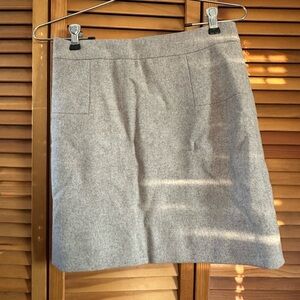 J. Crew Light Gray Mini Skirt